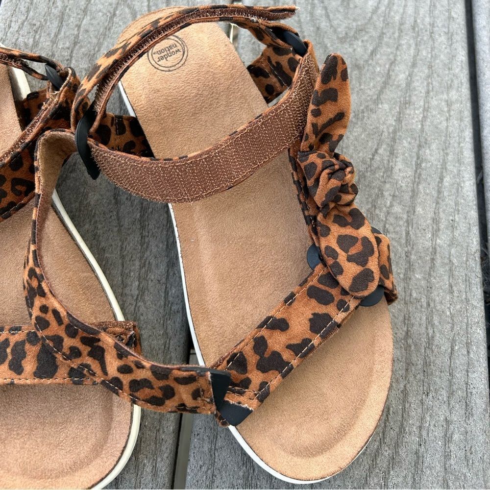 Leopard Flatform Sandals - Picture 6 of 9